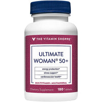 Thumbnail for The Vitamin Shoppe Ultimate Woman 50+ Multivitamin - High Potency Daily Multi for Women Over 50, Energy & Immune Support (180 Tablets)