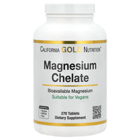 Thumbnail for California Gold Nutrition Magnesium Chelate with Calcium, 270 Tablets