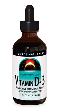 Thumbnail for Source Naturals Vitamin D-3 Liquid Drops 2000 iu Supports Bone & Immune Health - 4 Fluid oz