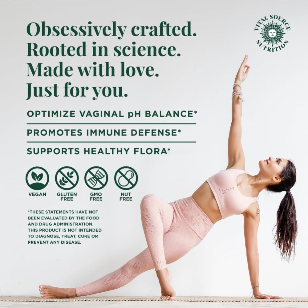 Vital Source Nutrition - Premium Feminine Balance Gummies - for Women’s Health & Wellness - Immune Support - Vegan, Gluten-Free - Hawaiian Pineapple - 60 Gummies - 30 Servings