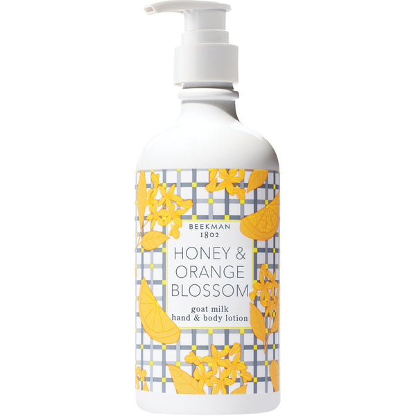 Beekman 1802 Goat Milk Lotion – Body Lotion & Hand Lotion for Dry Skin, Lightweight Non-Greasy Formula with Shea Butter & Jojoba Oil, Cruelty Free, Lotion Pump – Honey & Orange Blossom