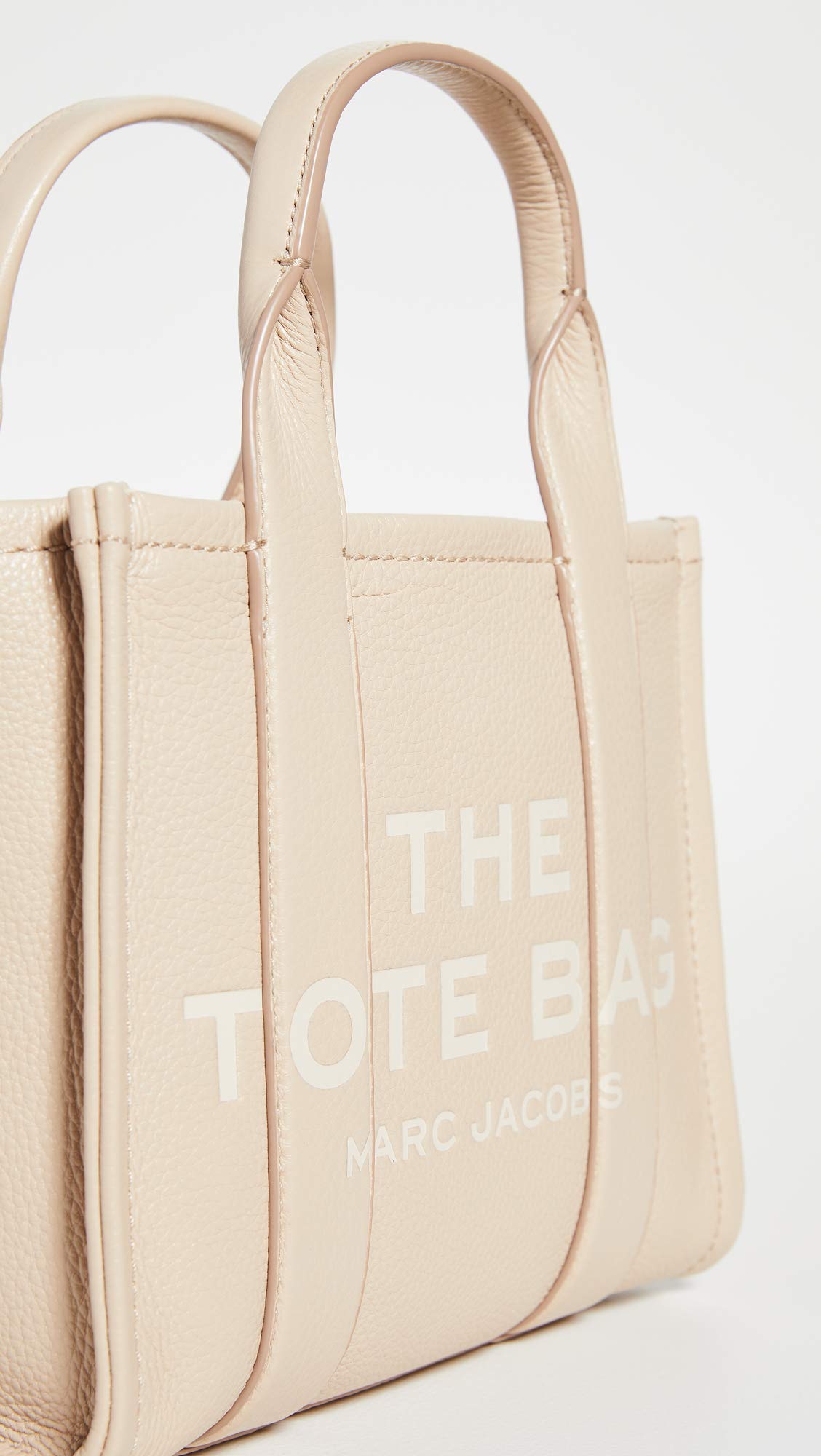 Marc Jacobs Women's The Leather Small Tote Bag, Twine, Tan, One Size