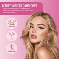 Thumbnail for RUDE Cosmetics Berry Juicy Lip Gloss Duo, High Shine Lip Glosses Set, Moisturizing & Hydrating Lipgloss, Ideal for Day & Night Makeup Looks, Pure & Flirty