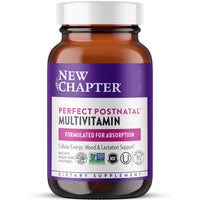Thumbnail for New Chapter, Postnatal Vitamins Lactation Supplement, Complete Multivitamin with Fermented Vitamin D3 + B Vitamins, Made with Organic Vegetables & Herbs, Non-GMO Ingredients, 192 Count