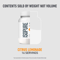 Thumbnail for Isopure Clear Whey Isolate Protein Powder, Lactose Free, Gluten Free, Naturally Flavored, Citrus Lemonade, 20g Protein Per Serving, 14.1 Oz, 16 Servings (Packaging May Vary)