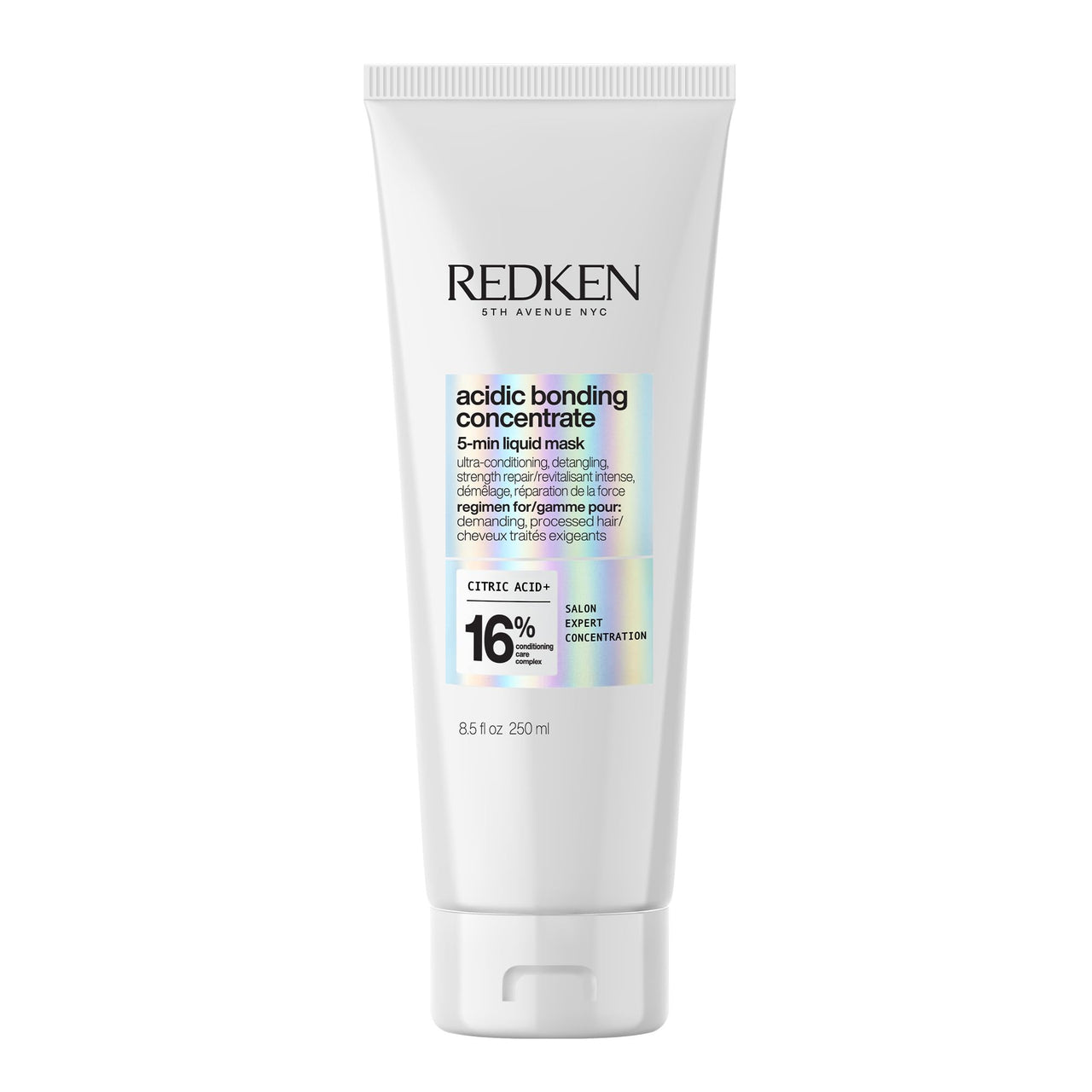 Redken Acidic Bonding Concentrate Hair Mask - Hydrating 5 Minute Liquid Mask, Bond Building & Strengthening, For Dry, Damaged Hair, 8.5 Fl Oz