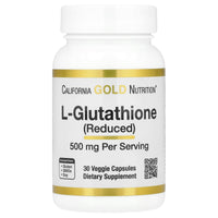 Thumbnail for California Gold Nutrition L-Glutathione (Reduced), 500 mg, 30 Veggie Capsules