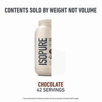 Thumbnail for Isopure Low Carb 100% Pure Whey Isolate Protein Powder, Lactose Free, Gluten Free, with Vitamins, Chocolate, 25g Protein Per Serving, 3 Lbs, 42 Servings (Packaging May Vary)
