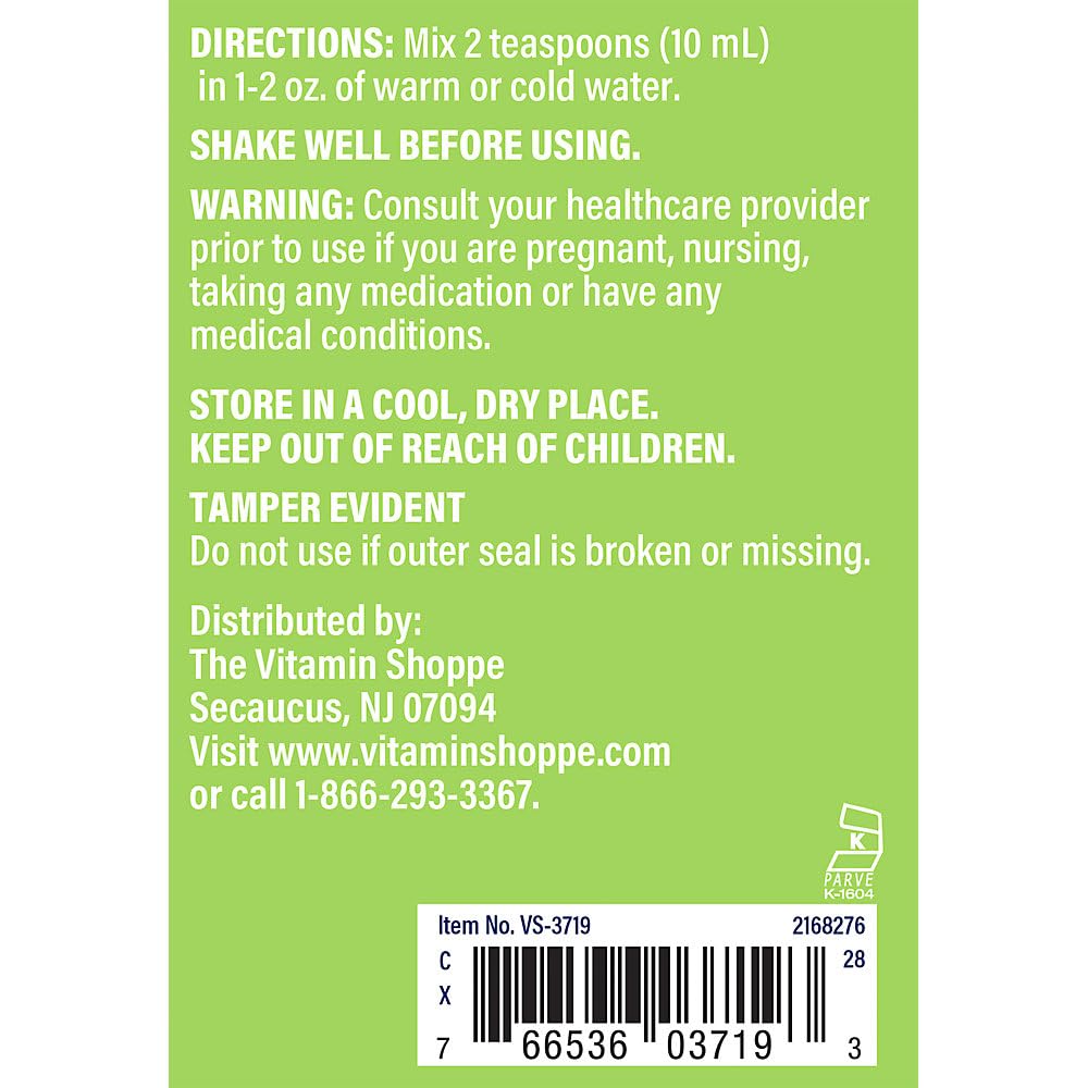 The Vitamin Shoppe Sambucus Black Elderberry Extract Liquid - Immune & Seasonal Support | Concentrated Formula | 16 oz | Great Taste