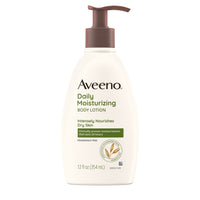 Thumbnail for Aveeno Daily Moisturizing Body Lotion with Soothing Oat and Rich Emollients to Nourish Dry Skin, Fragrance-Free, 12 Fl Oz (Pack of 6)