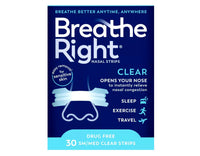 Thumbnail for Breathe Right Nasal Strips, Small/Medium, Clear, 30 Count