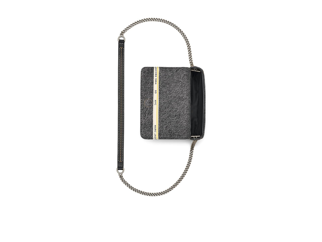Marc Jacobs Womens The Denim Chain Mini Bag Black Wash Onesize