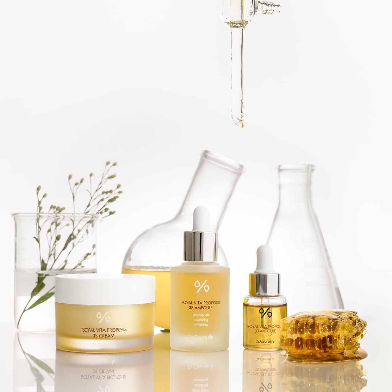 Dr.Ceuracle Royal Vita Propolis 33 Ampoule (30ml / 1.01 fl. oz.) - Ultimate Glow and Nourish Vitamin Serum for Radiant Skin, Formulated with Propolis and Royal Jelly Extract
