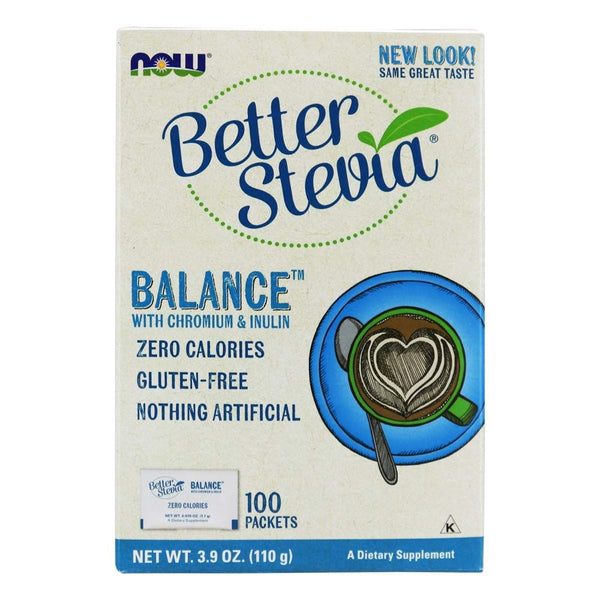 Image 1 of NOW Foods Stevia Balance,100 Packets (Pack of 3)