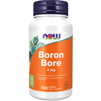Thumbnail for NOW Foods Supplements, Boron 3 mg (Bororganic Glycine), Structural Support*, 100 Veg Capsules
