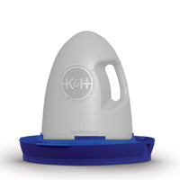 Thumbnail for K&H Pet Products Poultry Waterer 2.5gal. (Unheated) Blue - No Roost Top & Non-Spill Refill