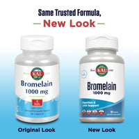 Thumbnail for KAL Bromelain Tablets, 1000 mg, 90 Count