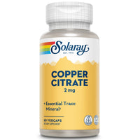 Thumbnail for Solaray Biocitrate Copper Supplement, 2mg | 60 Count