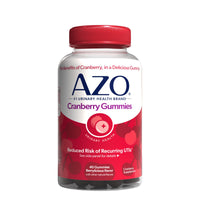 Thumbnail for AZO Cranberry Urinary Tract Health Gummies Dietary Supplement 2 Gummies = Glass Cranberry Juice Helps Cleanse Protect Natural Berrylicious Flavor Gummies, Non-GMO, 40 Count