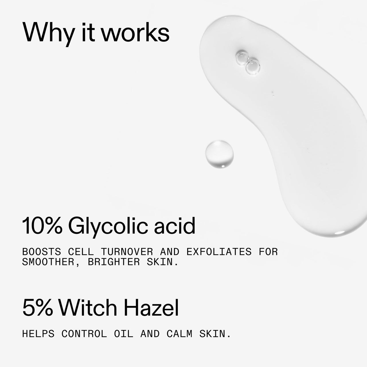 The INKEY List 10% Glycolic Acid Toner 3.4 Fl Oz, Includes Witch Hazel, Pore Minimising Toner, Brightens Skin, Vegan Friendly, Suitable for Normal/Oily Skin