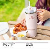 Thumbnail for Stanley H2.0 Vacuum Quencher, 0.3 gal (0.88 L), Ash Gray, Cold Insulation, Durable, Straw Water Bottle, Summer, Outdoors, Dishwasher Safe