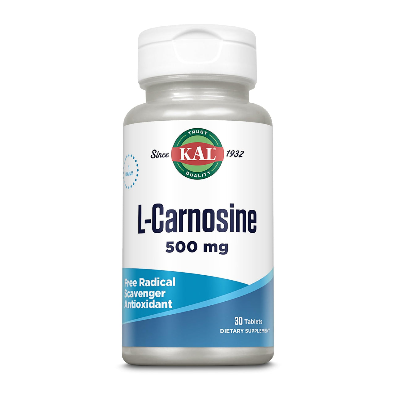 KAL 500 Mg L-carnosine Tablets, 30 Count