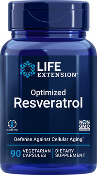 Thumbnail for Life Extension Optimized Resveratrol, 90 Vegetarian Capsules
