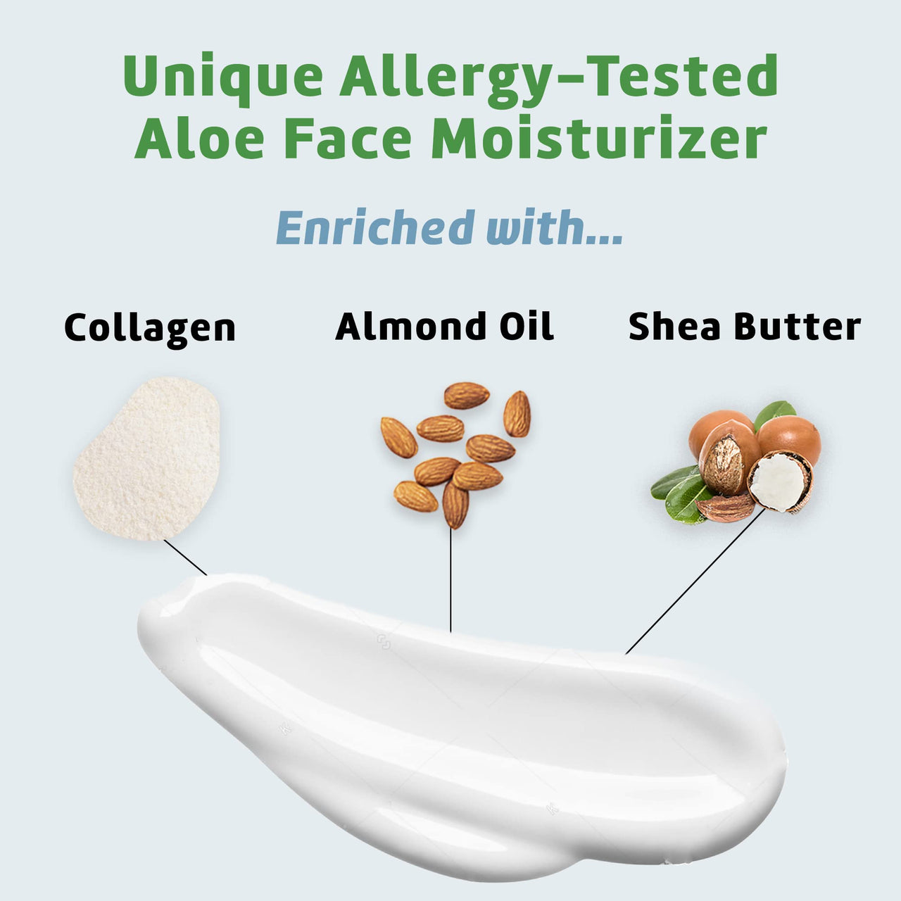 De La Cruz Aloe Vera Face Moisturizer - Natural Aloe Cream for Face, Hands and Body, 4oz
