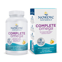 Thumbnail for Nordic Naturals Complete Omega, Lemon Flavor - 120 Soft Gels - 565 mg Omega-3 - EPA & DHA with Added GLA - Healthy Skin, Cognition, Positive Mood - Non-GMO - 60 Servings