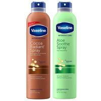 Thumbnail for Vaseline Cocoa Radiant Spray + Aloe Soothe Spray Variety 2-Pack – Non-Greasy, Fast-Absorbing All-Over Moisturizer for Dry Skin, 6.5 Oz Ea