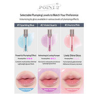 Thumbnail for ETUDE Glaze Plump Gloss - Aurora Pink | Korean Lip Plumper, Volumizing Glaze, Vegan Certified, Shimmer, Glittering Daily Makeup. Sparkling Blue, Korean Makeup, Kbeauty, Perfect for Gift