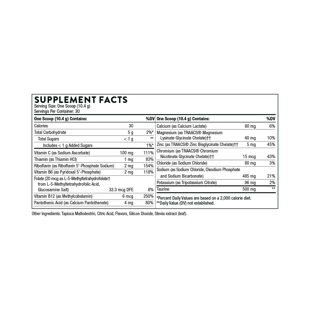 THORNE - Performance Essentials Bundle - Amino Complex Lemon & Catalyte Lemon Lime - 30 Servings
