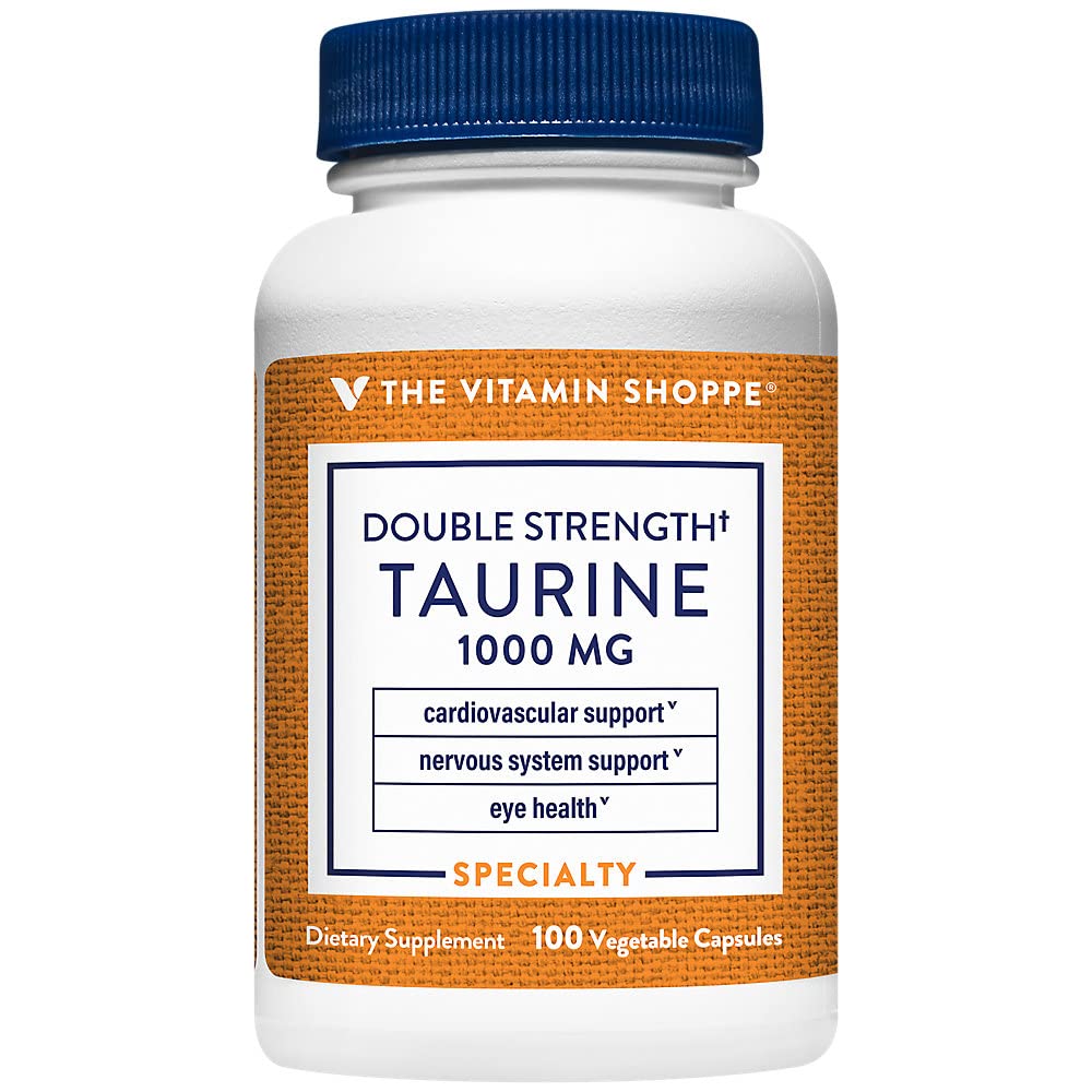 The Vitamin Shoppe Double Strength Taurine Cardiovascular Nervous System
