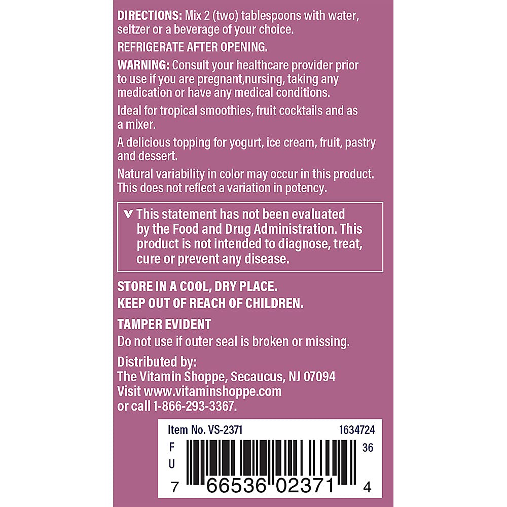 The Vitamin Shoppe Cranberry Concentrate, 100% Juice Concentrate, Natural Superfood, Easy to Mix & Ideal for Smoothies (16 Fluid Ounces Liquid)