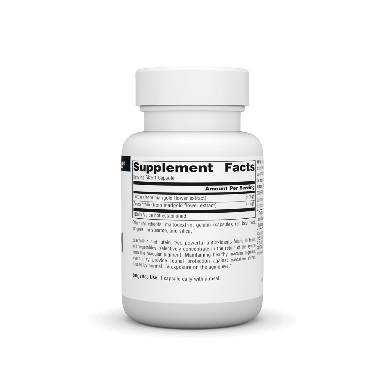Source Naturals Zeaxanthin with Lutein, Antioxidant Eye Support* - 10 mg - 30 Capsules