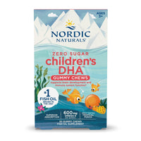Thumbnail for Nordic Naturals Zero Sugar Children’s DHA Gummy Chews, Tropical Punch - 30 Gummy Chews for Kids - 600 mg Total Omega-3s - Brain Development, Learning, Healthy Immunity - Non-GMO - 30 Servings