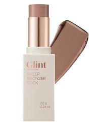 Thumbnail for Glint Sheer Bronzer Stick (Smoked, 0.24oz) - Creamy Buildable, Blendable Formula for Natural Contour, Long-Lasting, Smooth, Versatile Use. Korean Makeup. Nose, Face, Cheeks.