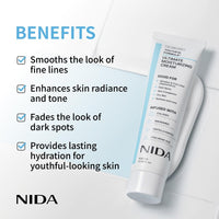 Thumbnail for NIDA Youthful Formula™ Ultimate Moisturizing Cream | Centella Asiatica, Niacinamide, Hyaluronic Acid, Collagen | Wrinkles, Fine Lines, Dark Spots, Dry Skin, Redness | 3.38 fl. oz., 100ml (Old Formula)