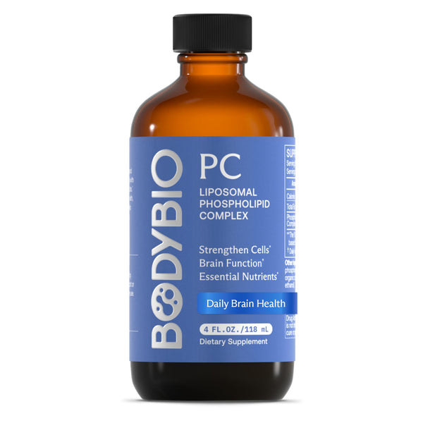 BodyBio PC - Phosphatidylcholine for Brain Health, Mental Clarity, Cognitive Function, Cellular Repair & Healthy Aging, Phospholipid Complex Supplement for Gentle Daily Detox