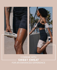 Thumbnail for Sports Research Sweet Sweat Toned Thigh Trimmers for Men & Women | Increases Heat & Sweat to the Thighs (Quartz, Medium)