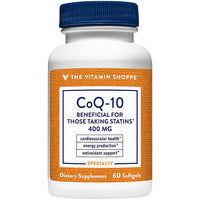 Thumbnail for The Vitamin Shoppe CoQ-10 400mg Beneficial for Those Taking (60 Softgels)