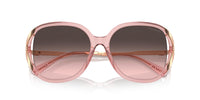 Thumbnail for COACH Sunglasses HC 8396 U 566646 Cr620 Transparent Pink Grey Pi