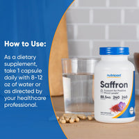 Thumbnail for Nutricost Saffron Extract 88.5mg, 240 Capsules - Veggie Caps, Non-GMO, Gluten Free