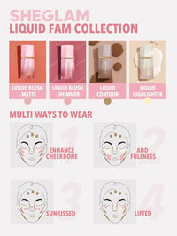 Thumbnail for SHEGLAM Liquid Blush Makeup for Cheeks Matte Finish - Birthday Suit