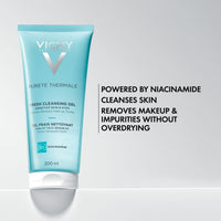 Thumbnail for VICHY Pureté Thermale Fresh Cleansing Gel, Formulated With Glycerin, Gentle Gel Cleanser & Makeup Remover, Removes Impurities Without Overdrying, Safe For Sensitive Skin & Eyes 6.7 Fl Oz (Pack of 1)