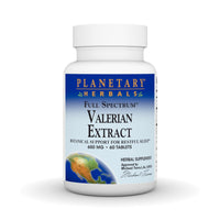 Thumbnail for Planetary Herbals Valerian Extract Full Spectrum 650mg, Botanical Support For Restful Sleep