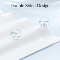 Thumbnail for Fygrip 2 Pack of 50 count XL Disposable Face Towels 10” x 12”, 100% Viscose Fibre, Soft & Skin Friendly Face Towelettes Disposable, Facial Tissue Wipes for Women Cleansing