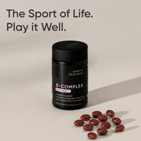 Thumbnail for Sports Research® Vitamin B-Complex - Full Spectrum of B Vitamins with Methylated B12 & Folate - Gluten Free · Plant-Based · Non-GMO · Vegan-Friendly Formula - 60 Veggie Softgels