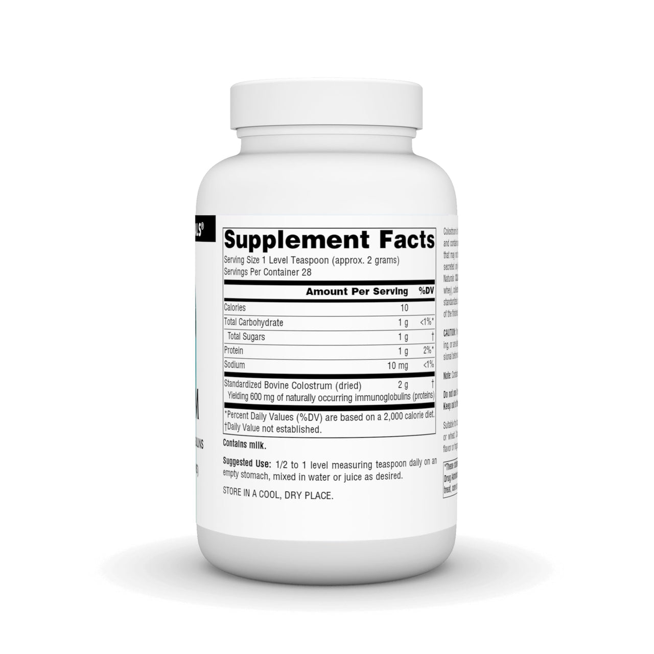 Source Naturals Colostrum Contains 30 Percent Immunoglobulins - 2 oz Powder