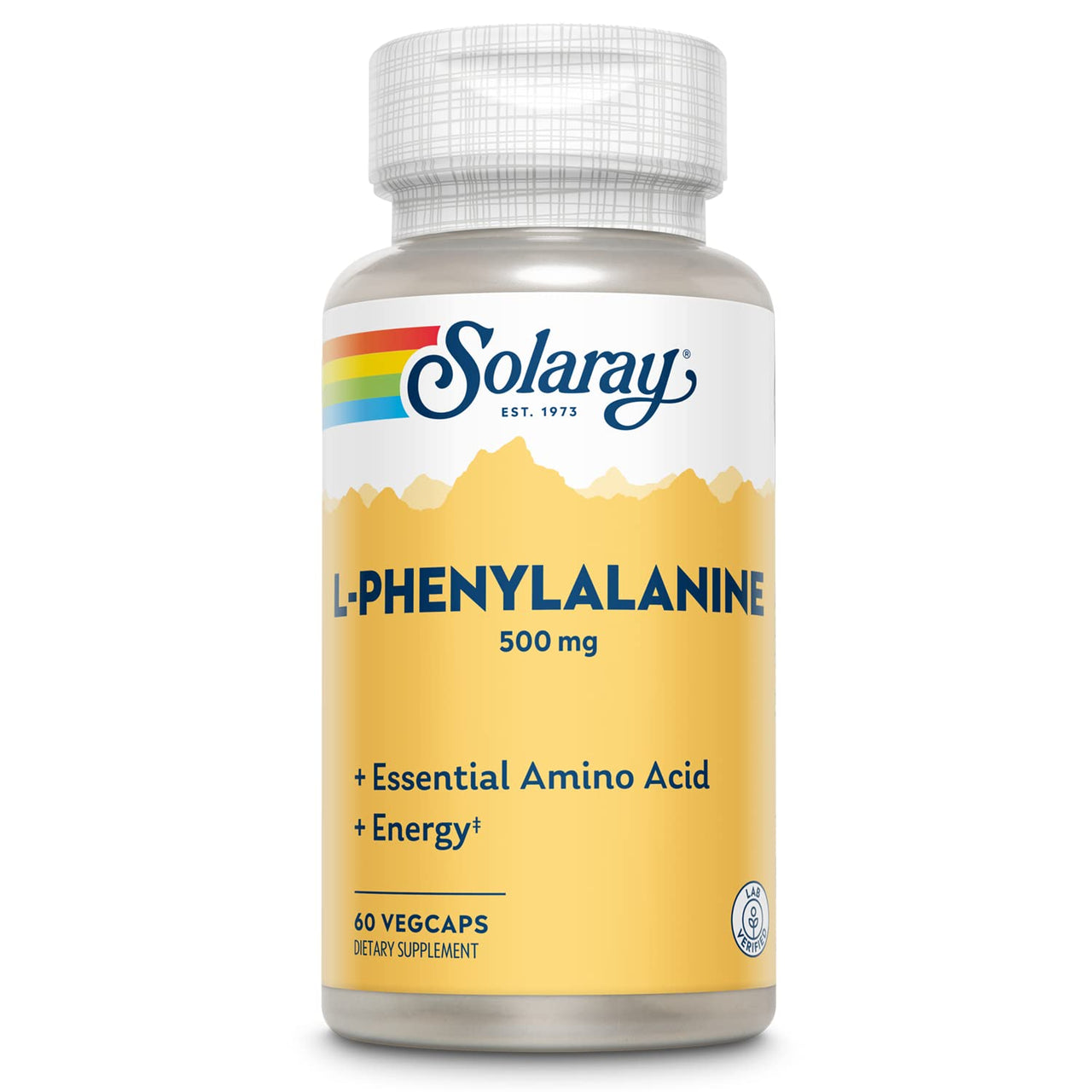 SOLARAY L-Phenylalanine Veg Cap (Btl-Plastic) 500mg | 60ct